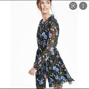 Banana Republic black floral dress